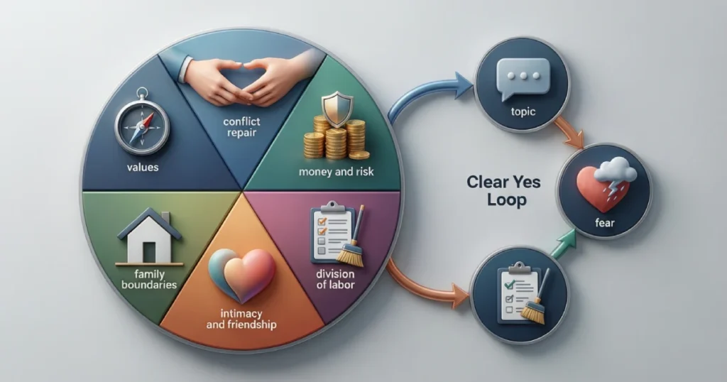 Marriage Operating System Diagram_ Six Domains And The Clear Yes Loop
