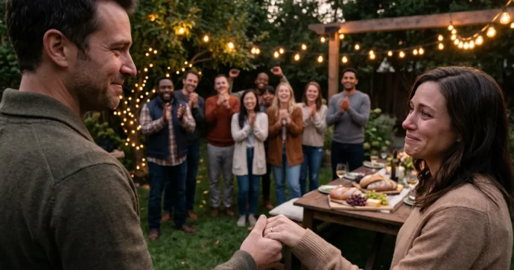 Proposal Celebration Idea Private Yes First Friends After (The Best of Both Worlds)