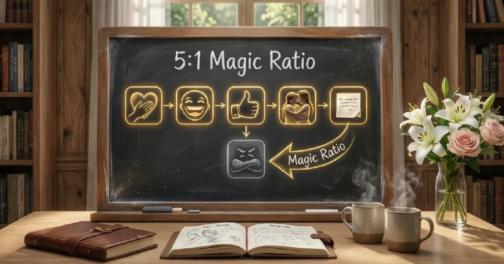 5_1 Magic Ratio Diagram Healthy Relationship Habits Infographic