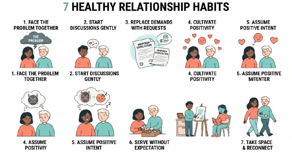 7 Healthy Relationship Habits at a Glance