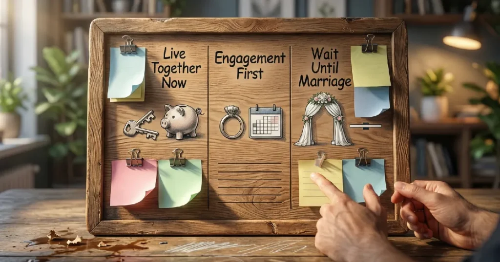 Cohabitation Planning Table_ Comparison of Living Together vs Engagement First