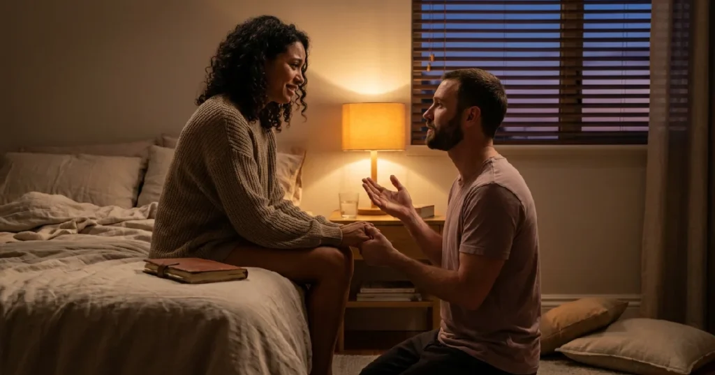 Couple Using Repair Attempts in Healthy Relationships Before Marriage