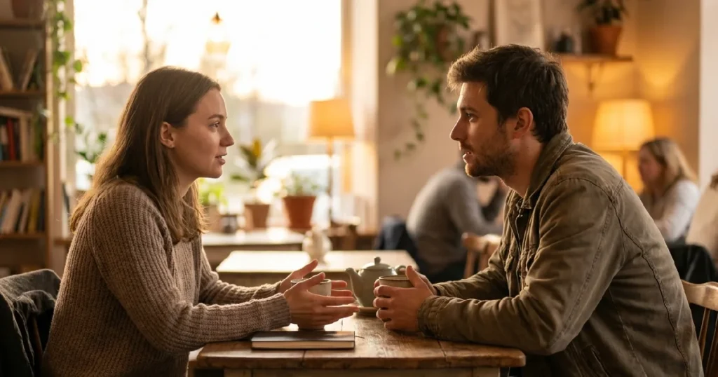 Man And Woman Rebuilding Trust Through Honest Communication And Accountability
