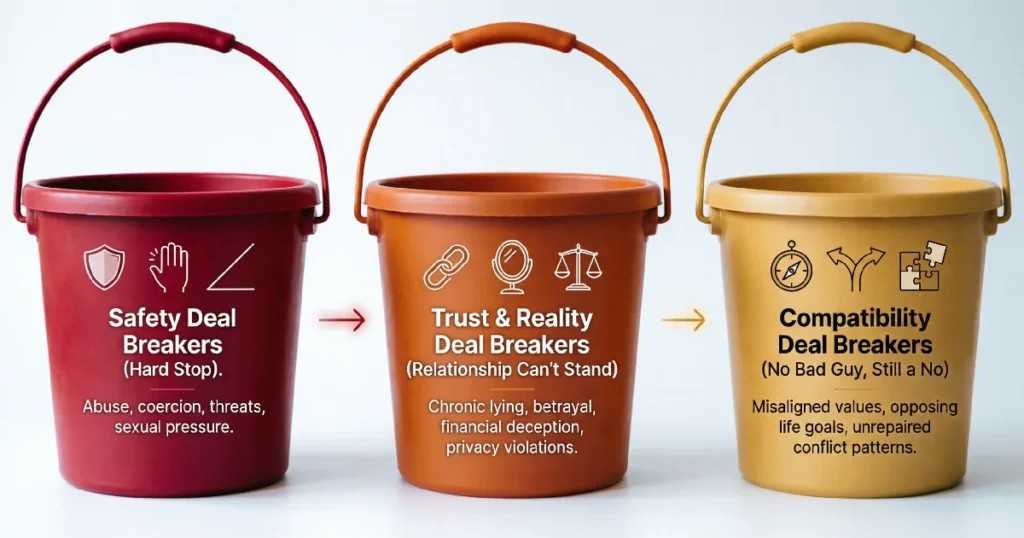 The Three-Bucket Deal Breaker Classification System Visual Guide