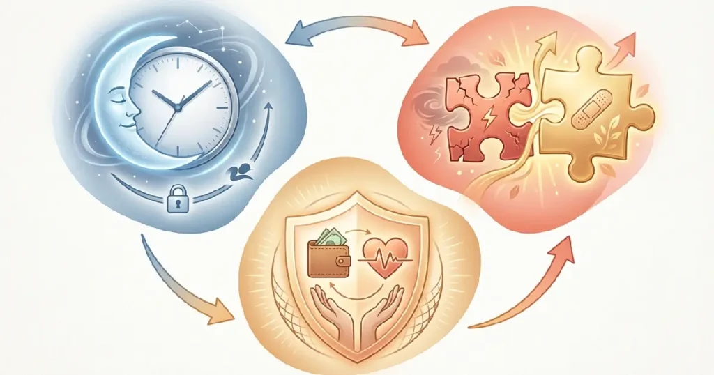Visual Diagram Of The Rhythm Risk Repair Plan For Managing Bipolar Disorder In Relationships