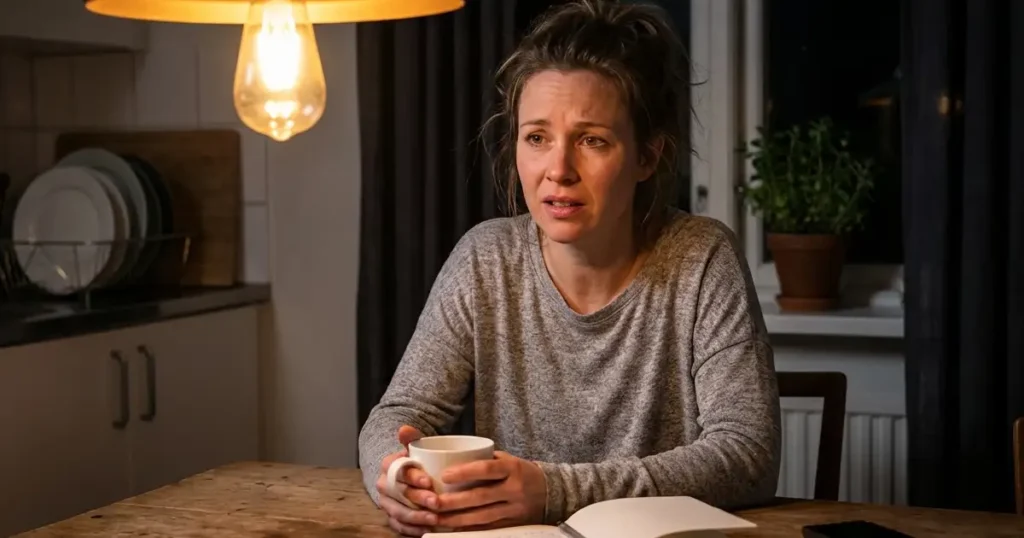 Woman Recognizing Her Relationship Triggers — The Moment Of Emotional Awareness