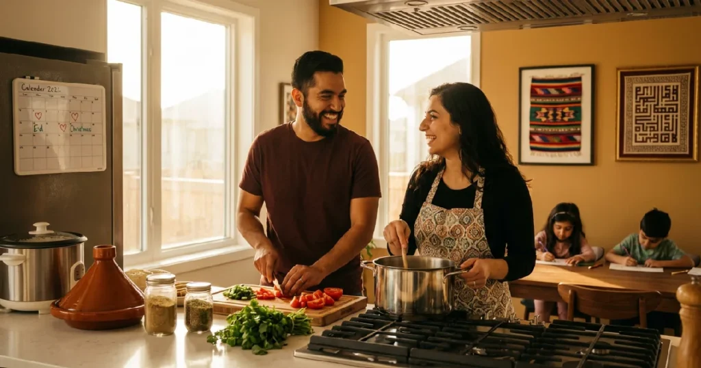 Young Couple Building Third Culture Marriage—Blending Traditions with Joy
