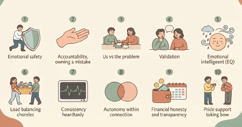 10 Qualities of a Good Partner Infographic