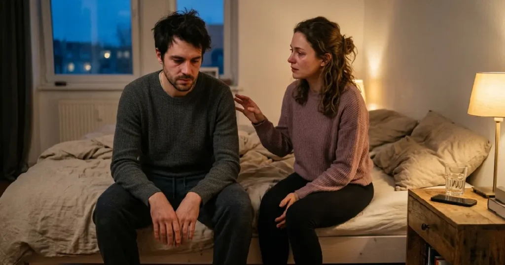 Couple Repairing Relationship After Conflict With Healthy Communication