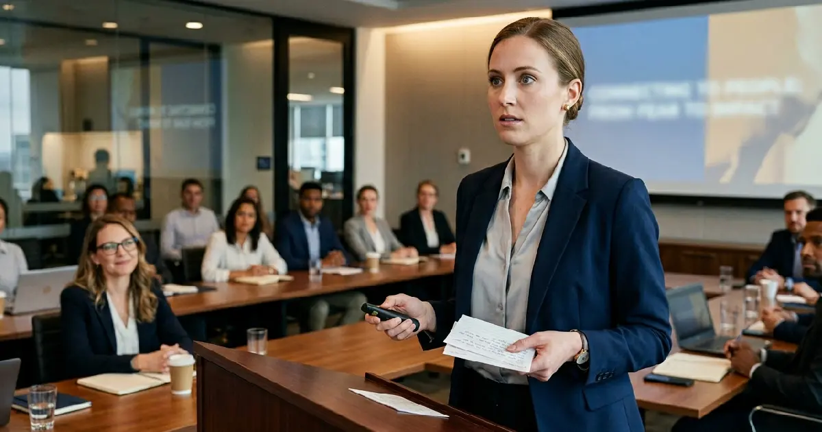 Public Speaking Fear Vanishes When You Try This One Shift