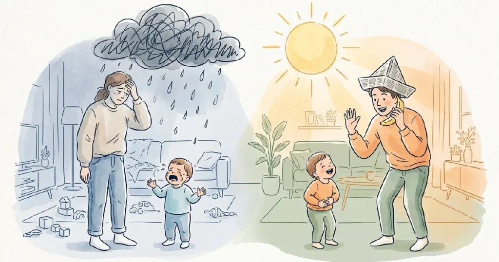 Step-by-Step-Absurdist-Parenting-Techniques-Illustration