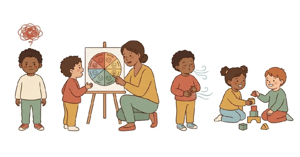 A Visual Guide to the 5 Steps of Emotional Literacy