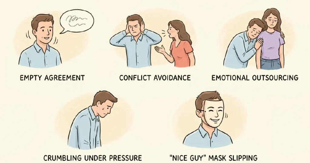 5 Signs of a Weak Man — Simple Illustration Guide
