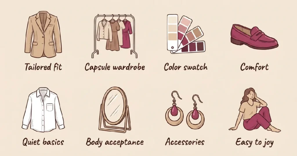 8 Style Tips for Women Over 40 at a Glance