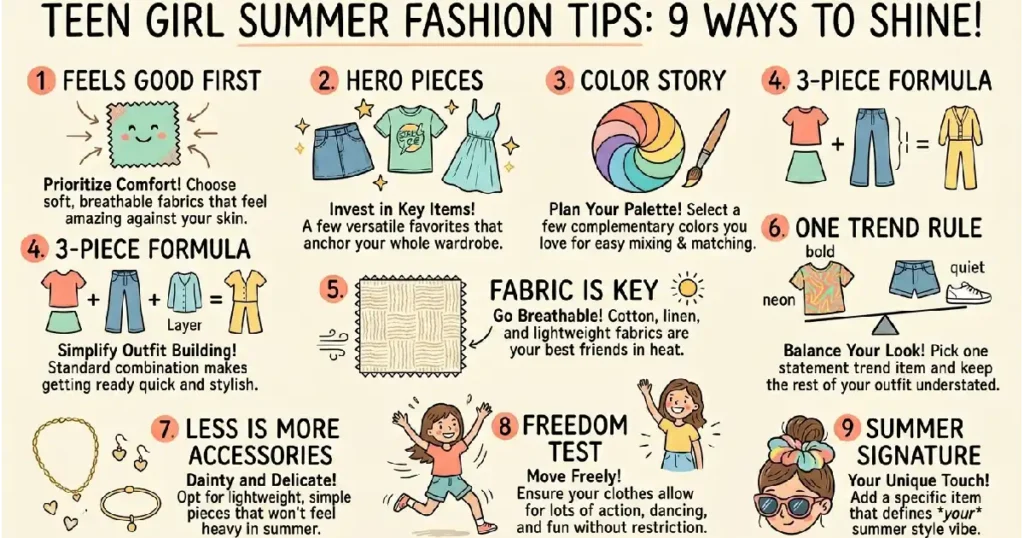 9 Fashion Tips for Teenage Girl Summer — Visual Style Guide