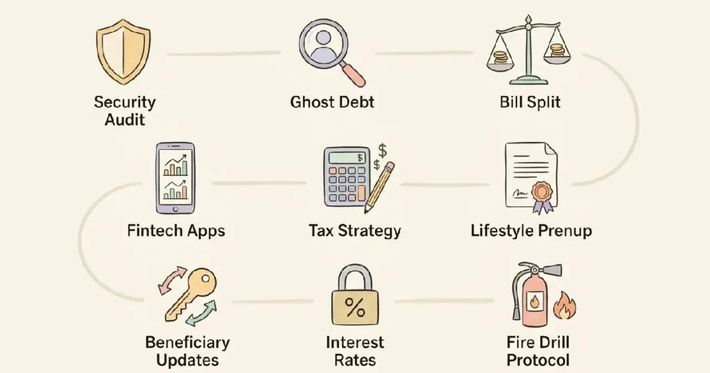 9 Financial Moves Before Marriage Infographic