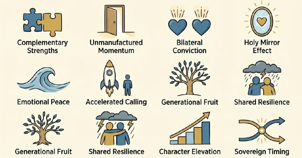 A visual guide to the 10 signs that reveal divine design in your love story