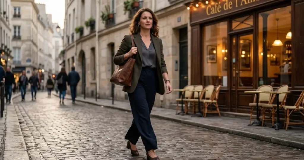 Big Bust Work Outfit With Smart Proportions