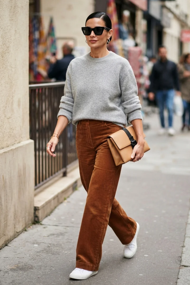 Earth-Toned Corduroy & Textures