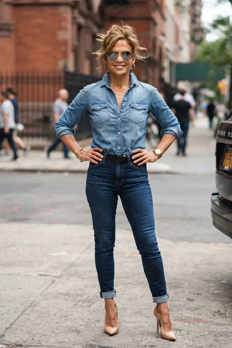 Statement Denim-on-Denim