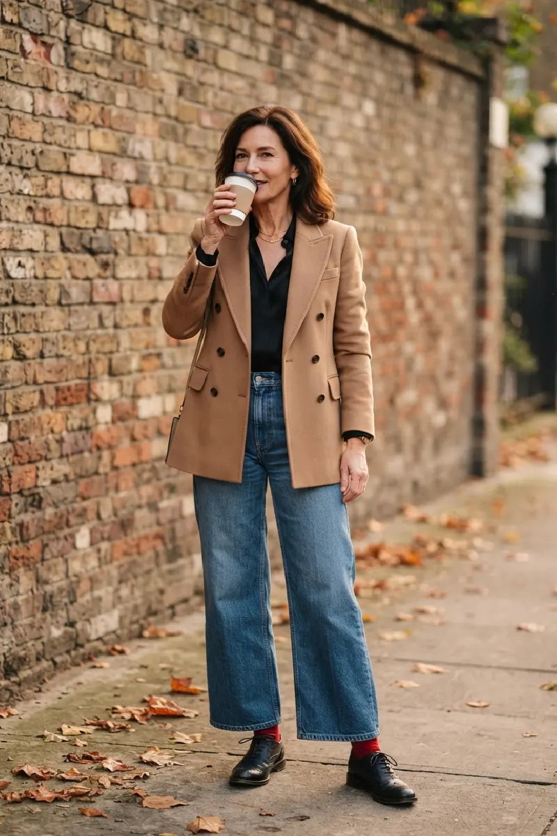 The Elevated Trench & Straight-Leg Jeans