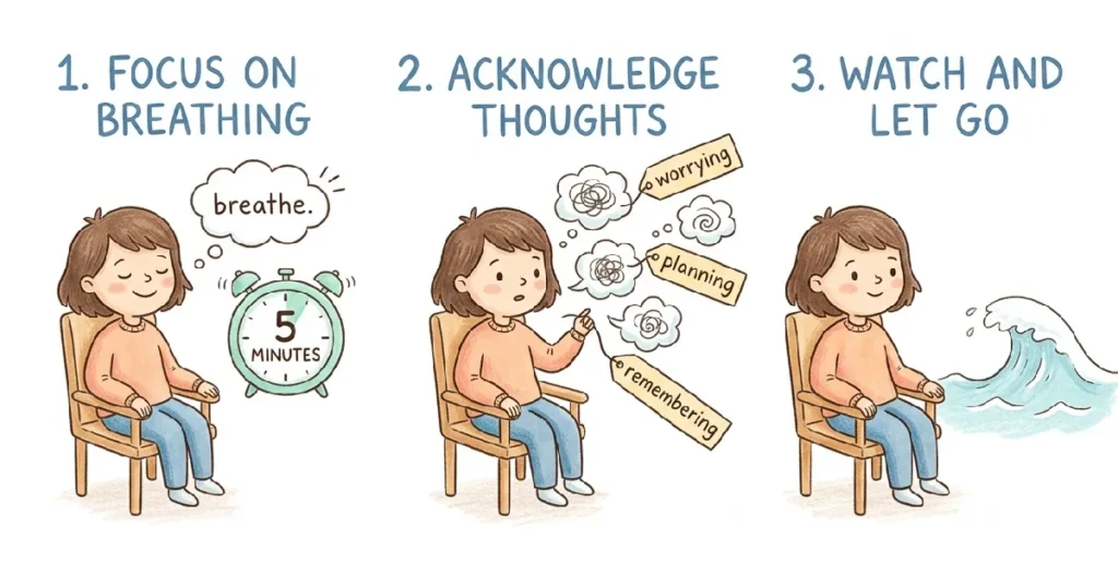 3 Simple Mindfulness Steps to Manage Anxiety