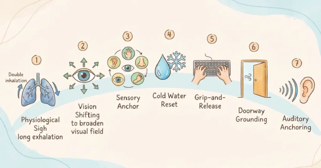 7 Mindfulness Exercises for Anxiety Visual Guide