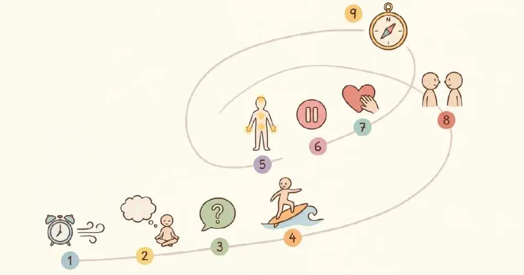 9 Mindfulness Habits Illustrated