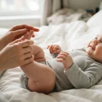 Newborn Grunting and Squirming While Sleeping