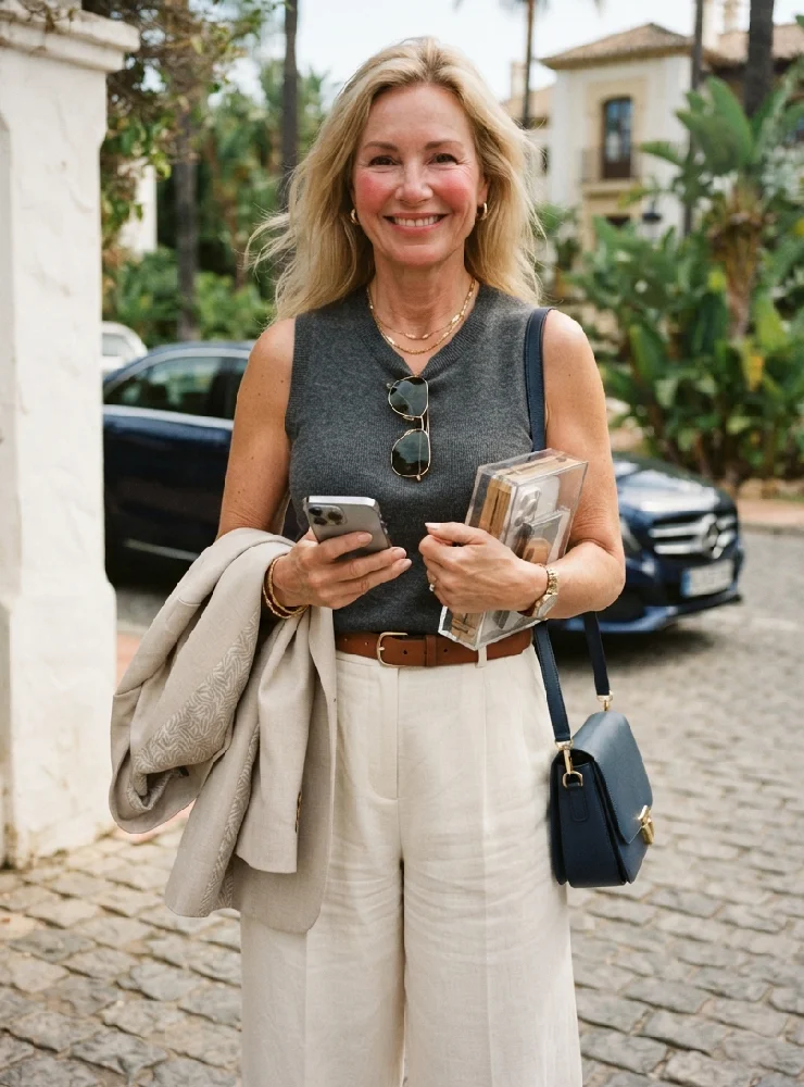 The Fluid Wide-Leg Trousers & Silk Camisole