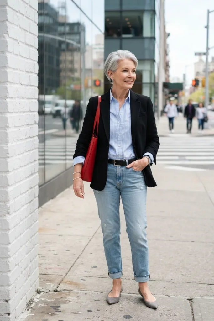 The Polished Blazer & Denim Duo