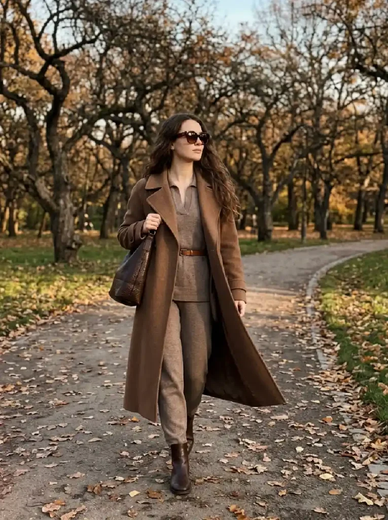 The Suede Trench & Wide-Leg Denim
