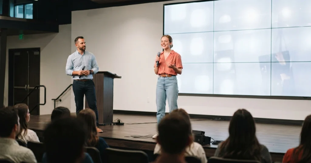 how to stop shaking while presenting