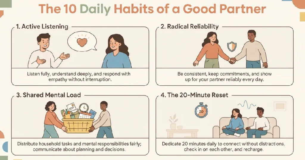 10 Habits of a Good Partner Infographic