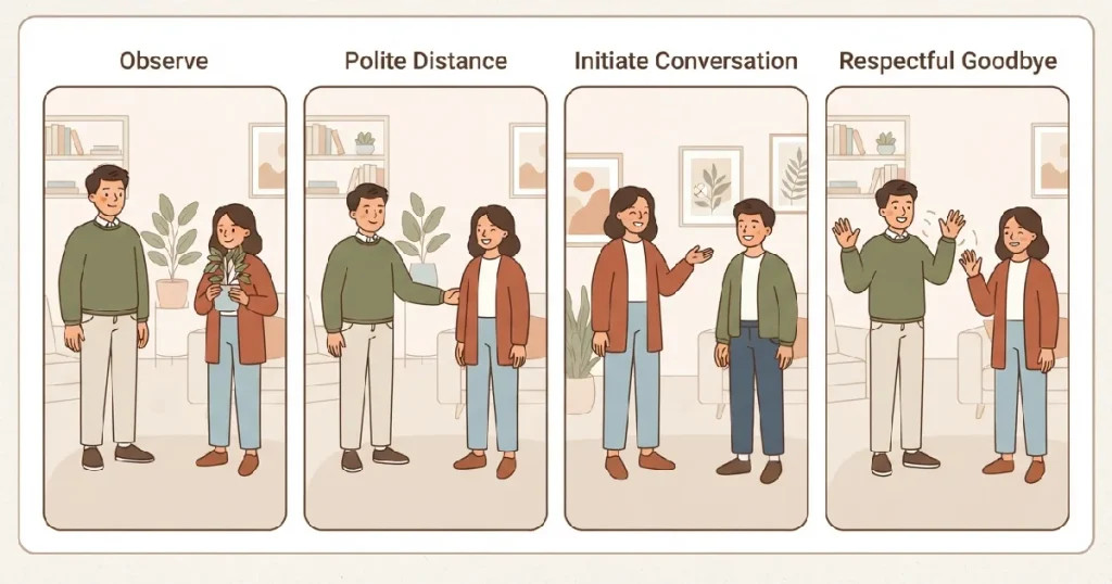 Step-by-Step Infographic on How to Approach a Woman